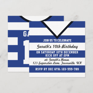 Convite Modelo de Convidados do Partido Temático de Jerse