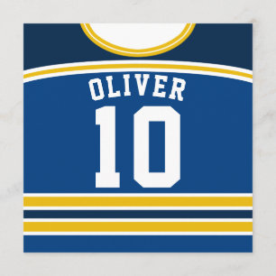 Convite Modelo de Convidados para a Festa de Hóquei em Ge