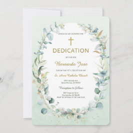 Convite Modelo de Dedicação Verde