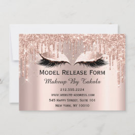 Convite Modelo de formulário de ativação do artista Rosa