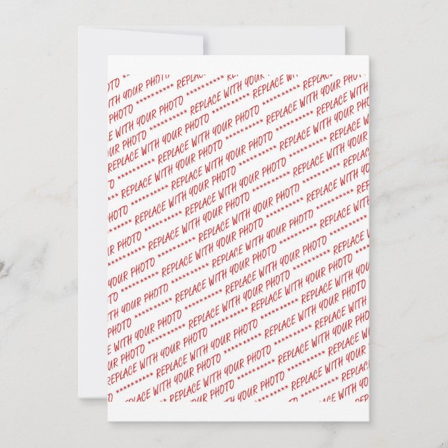 Convite Modelo de Foto 8x10 Específico do Tamanho (Frente)