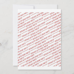 Convite Modelo de Foto 8x10 Específico do Tamanho