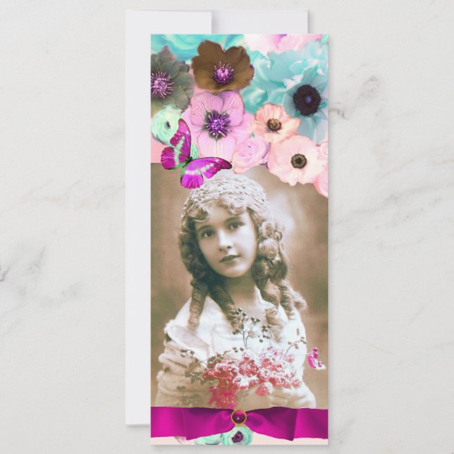 CONVITE MODELO DE FOTO DE 16 ANOS DOCES ROSAS ROSADAS E BO (Frente)