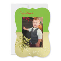 Modelo de Foto Dourado do Floco de Neve