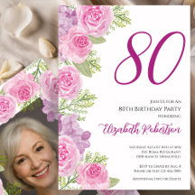 Modelo de foto personalizado de rosas cor-de-rosa 