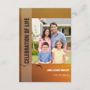 Convite Modelo de Funeral Imprimível