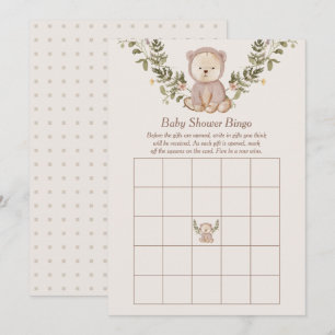 Convite Modelo de Jogo do Chá de fraldas do Urso de Teddy