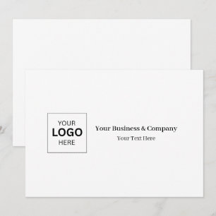 Convite Modelo de Logotipo de Negócios Personalizado