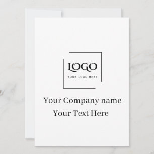 Convite Modelo de logotipo personalizado elegante