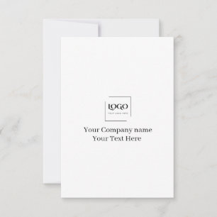 Convite Modelo de logotipo personalizado elegante