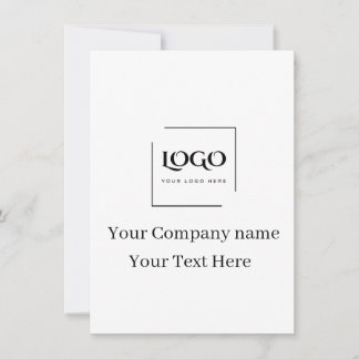 Convite Modelo de logotipo personalizado elegante
