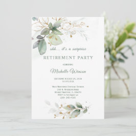 Convite Modelo de Partido de Aposentação Personalizado