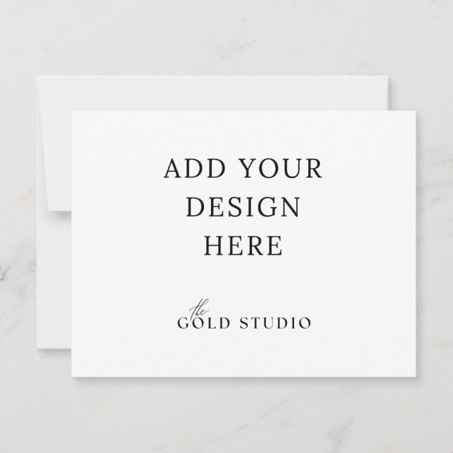 Convite Modelo de placa de gabinete de paisagem (4,25 x 5, (Frente)