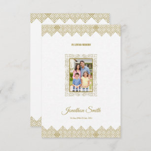 Convite modelo de placa funerária