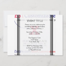 Convite Modelo de Presente de Vazio personalizável