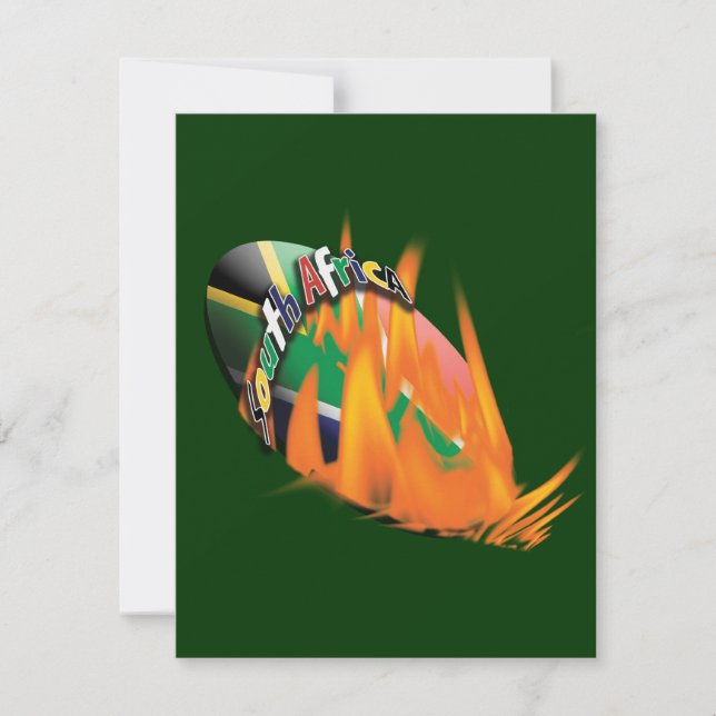 Convite Modelo de râguebi sul-africano (Frente)