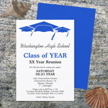 Modelo de Reunião de Classe de Bonés de formatura