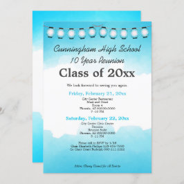 Convite Modelo de Reunião de Classe de Segundo grau de Aqu