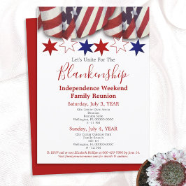 Convite Modelo de Reunião Familiar Patriótica