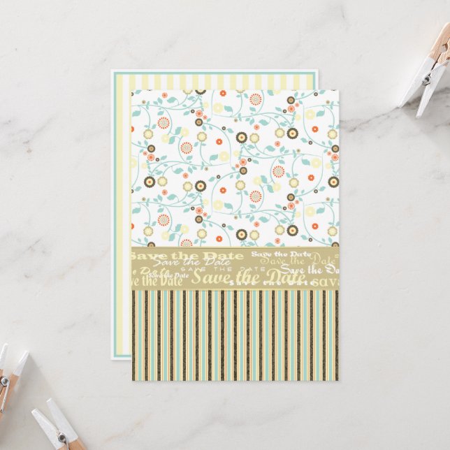 Convite Modelo de Salvar a Data (Frente/Verso In Situ)