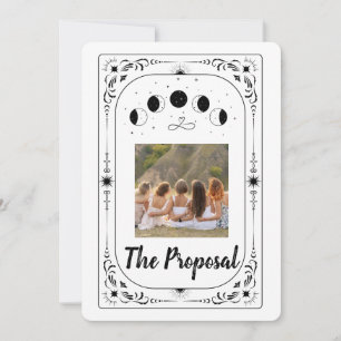 Convite Modelo de Tarot Foto Personalizada Dama de Honra
