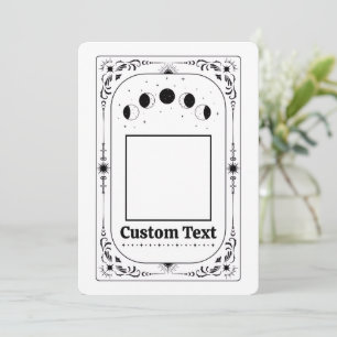 Convite Modelo de Tarot Foto Personalizada Proposta de Fes