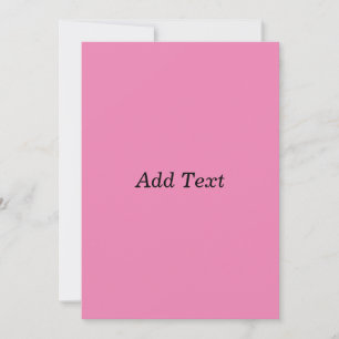 Convite Modelo de texto personalizado cor-de-rosa