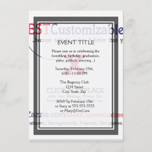 Convite Modelo de Vazio rápido e fácil