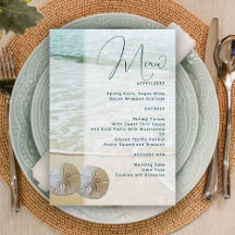 Modelo do Menu Casamento Dólar de Areia