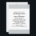 Convite Modelo do partido de solteiro<br><div class="desc">Modelo do partido de solteiro</div>