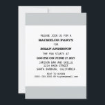 Convite Modelo do partido de solteiro<br><div class="desc">Modelo do partido de solteiro</div>