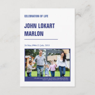 Convite Modelo do Programa Funeral Imprimível