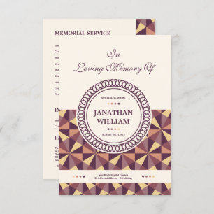 Convite Modelo fúnebre do programa