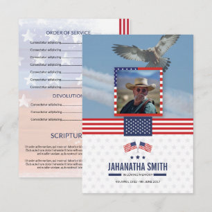 Convite Modelo fúnebre do programa para o exército milit