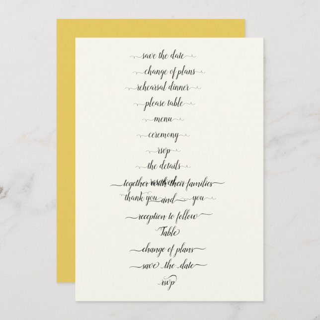 Convite modelo para oscilações de fonte (Frente/Verso)