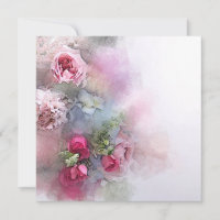 Modelo Personalizado Arte Aquarela Rosas Flores