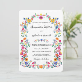 Convite Modelo Rústico de Casamento Mexicano
