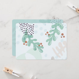 Convite Modern Abstract Botanical Yellow Billy Button