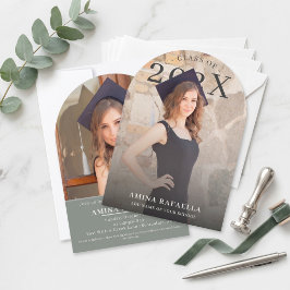 Convite Modern Arch Photo Minimalist Graduation | PhotoPop