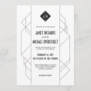 Convite Modern Art Deco