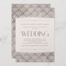 Modern Art Deco | Blush e Faux Silver Weds