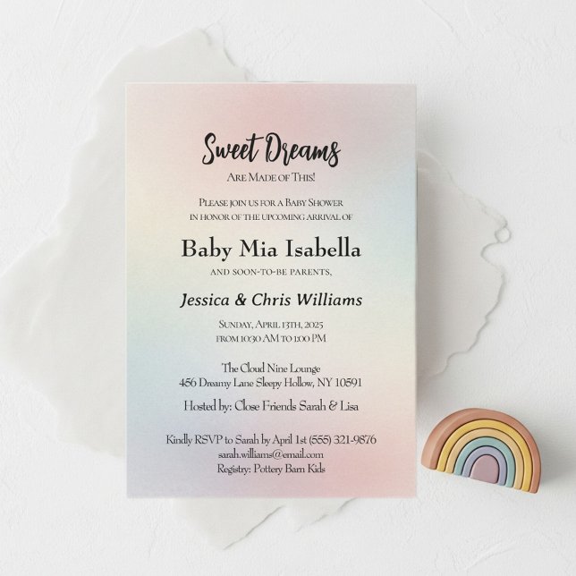 Convite Modern Baby Shower Invite  (Criador carregado)