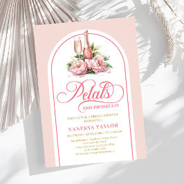 Convite Modern blush and gold bridal shower invite arch