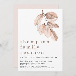 Convite Modern Blush deixa o Partido Sindicato da Família