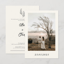 Convite Modern Bohemian Desert Romance| Wedding Invitation