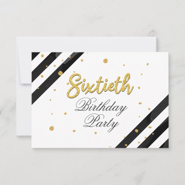 Convite Modern Boho 60º Aniversário (Frente)