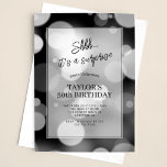 Convite Modern Bokeh Surprise 50th Birthday<br><div class="desc">Crie seu próprio Convite de 50 de aniversário para a Surpresa Moderna de Bokeh! Personalize esta design com seu próprio texto. Você pode personalizar ainda mais este design selecionando o botão "Editar Detalhes",  se desejar.</div>