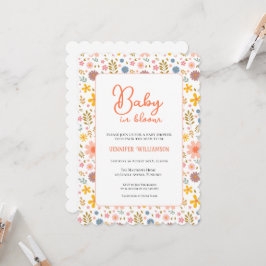 Convite Modern Botanical Baby Shower invitation