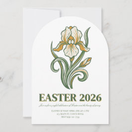 Convite Modern Botanical Easter Blessings