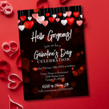 Modern Chic Hello Festa de Dia Galego de Galentine